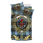 Clark Ancient Tartan Crest Bedding Set - Golden Thistle Style